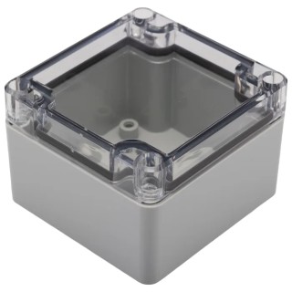 Fibox Transparent Light Grey Polycarbonate IP67 General Purpose Enclosure 55 mm x 80 mm x 82 mm 
