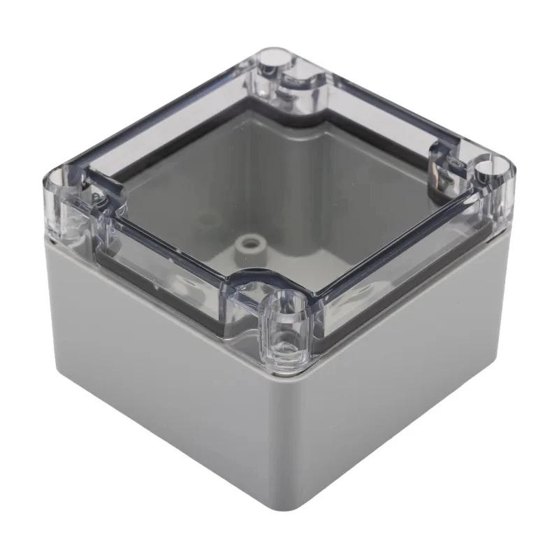 Fibox Transparent Light Grey Polycarbonate IP67 General Purpose Enclosure 55 mm x 80 mm x 82 mm 