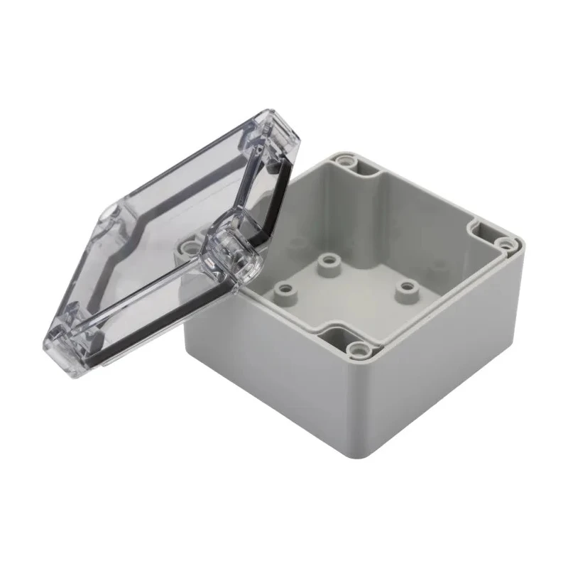 Fibox Transparent Light Grey Polycarbonate IP67 General Purpose Enclosure 55 mm x 80 mm x 82 mm 