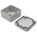 Fibox Transparent Light Grey Polycarbonate IP67 General Purpose Enclosure 55 mm x 80 mm x 82 mm 