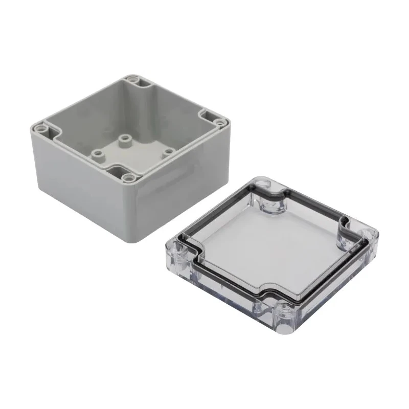 Fibox Transparent Light Grey Polycarbonate IP67 General Purpose Enclosure 55 mm x 80 mm x 82 mm 