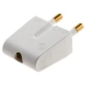 LK 16A 250V Denmark Type K White Cable Mains Plug Screw Termination 210A6029