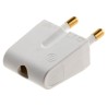 LK 16A 250V Denmark Type K White Cable Mains Plug Screw Termination 210A6029