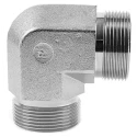 Parker Male G 90 Degree Steel Zinc Plated Hydraulic Fitting 0.25 in Hose ID 4EMK4S