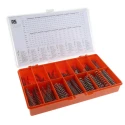 RS PRO Stainless Steel Compression Spring Kit 180 Pieces, Length 12.7 mm to 71 mm, Diameter 2.41 mm, Compliant to 684-412