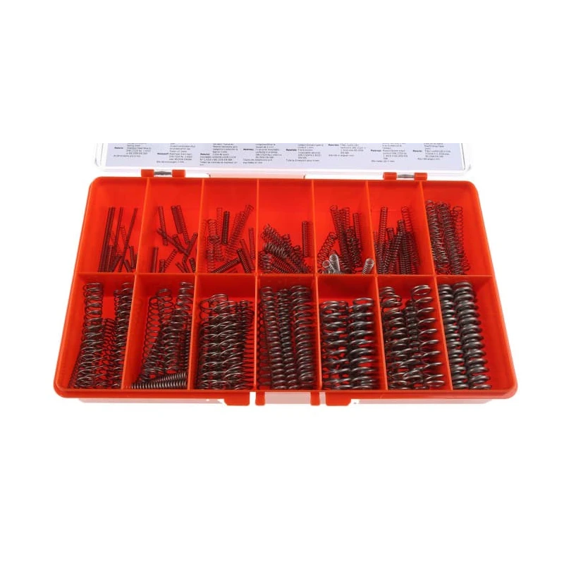 RS PRO Stainless Steel Compression Spring Kit 180 Pieces, Length 12.7 mm to 71 mm, Diameter 2.41 mm, Compliant to 684-412