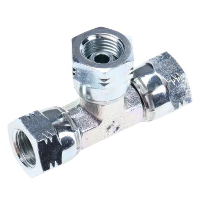 Parker Steel Elbow Fitting Female G Thread, Hose Inside Diameter 0.25 in, Zinc Plated Finish 120°C 4J6MK4S