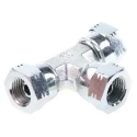 Parker Steel Elbow Fitting Female G Thread, Hose Inside Diameter 0.25 in, Zinc Plated Finish 120°C 4J6MK4S