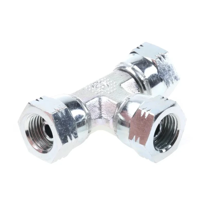 Parker Steel Elbow Fitting Female G Thread, Hose Inside Diameter 0.25 in, Zinc Plated Finish 120°C 4J6MK4S