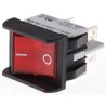APEM Illuminated DPST On-Off On-Off Rocker Switch Panel 22 x 30 mm Melamine Housing 16A 250V AC 2641LP/2A23621L220V