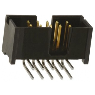 Molex C-Grid Series Right Angle Through Hole PCB Header, 10 Contacts, 2.54 mm Pitch, 2 Row, Shrouded 70247-1051