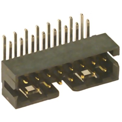 Molex Milli-Grid Series Right Angle Through Hole PCB Header, 20 Contacts, 2 mm Pitch, 2 Row, Shrouded 87833-2020