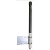 Mobilemark 2.4 GHz High Vibration Omni-Directional WiFi Antenna Wall/Pole Mount with Type N Female Connector OD3-2400MOD2-BLK