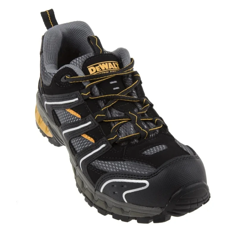 DeWALT Men's Black Composite Safety Trainer UK 10 EU 44 Lace Up Microfibre Upper SRA Slip Resistant Cutter/10