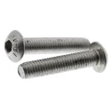 RS PRO Plain Stainless Steel Hex Socket Button Screw, Hex Drive, M5 Thread, 25 mm Length 797-6092