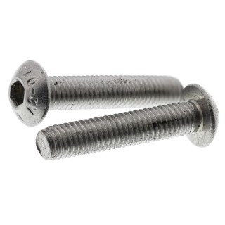 RS PRO Plain Stainless Steel Hex Socket Button Screw, Hex Drive, M5 Thread, 25 mm Length 797-6092