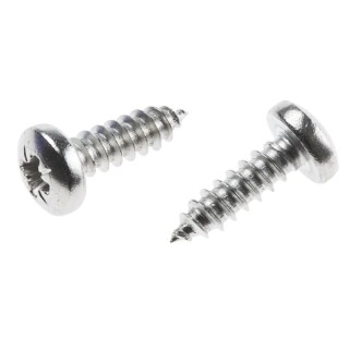 RS PRO Plain Stainless Steel Pan Head Self-Tapping Screw 16 mm Thread Size 10 A2 Grade 797-6143