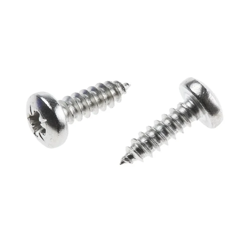 RS PRO Plain Stainless Steel Pan Head Self-Tapping Screw 16 mm Thread Size 10 A2 Grade 797-6143