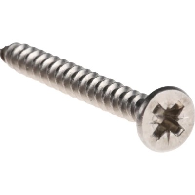 RS PRO Pozidriv Countersunk Stainless Steel Wood Screw 4 mm Thread 40 mm Length 797-6226