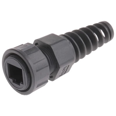 Amphenol Industrial Strain Relief Accessory for RJ45 Connector Nylon Black RCP-00AMMA-TLM7001