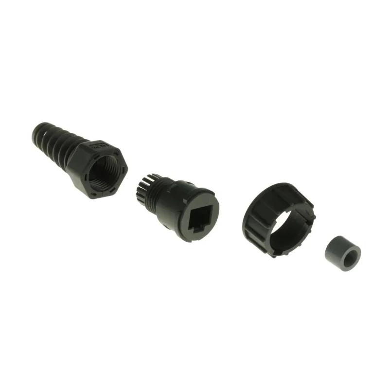 Amphenol Industrial RDP Series RJ45 Connector Male Cable Cat5e Unshielded Straight 1 Port RJ45