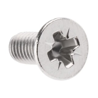 RS PRO Pozidriv Countersunk Stainless Steel Machine Screw 10 mm M4 797-6358