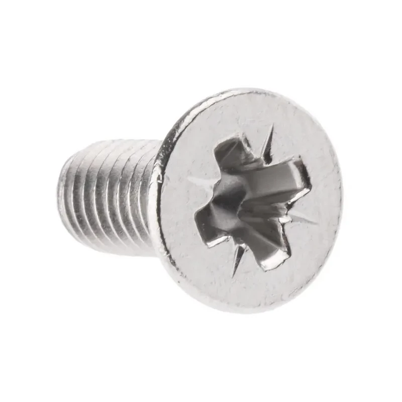 RS PRO Pozidriv Countersunk Stainless Steel Machine Screw 10 mm M4 797-6358