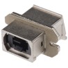 Molex MTP to MT Multimode Simplex Fibre Optic Adapter Polymer Housing Silver 25mm x 20mm x 12.8mm 106114-1150