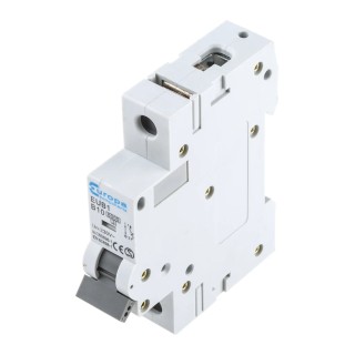 Europa Miniature Circuit Breaker 1-Pole, 10A, Type B, 240V AC, 6 kA Breaking Capacity EUB1
