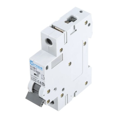 Europa Miniature Circuit Breaker 1-Pole, 10A, Type B, 240V AC, 6 kA Breaking Capacity EUB1