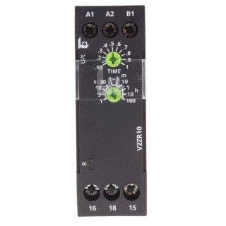 Tele Single-Function DIN Rail Timer Relay, 1-Contact SPDT, 24/240 V AC/DC, Interval Mode V2ZR10