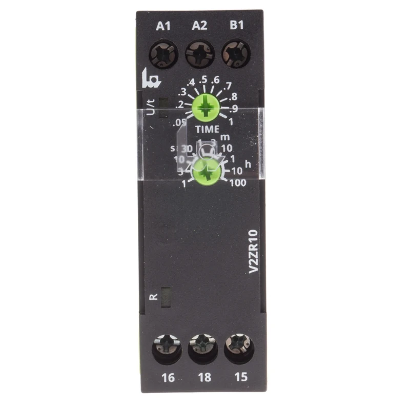 Tele Single-Function DIN Rail Timer Relay, 1-Contact SPDT, 24/240 V AC/DC, Interval Mode V2ZR10