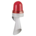 Werma 435 Series Red Horn-Beacon Combination 230V AC, IP65 Rated, 108 dB Continuous Tone IP65