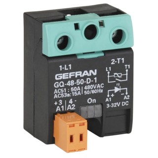 Gefran GQ Series Solid State Relay 25 A Load, Surface Mount, 230 V ac Load, 32V Control F040879/ GQ-25-24-D-1-1