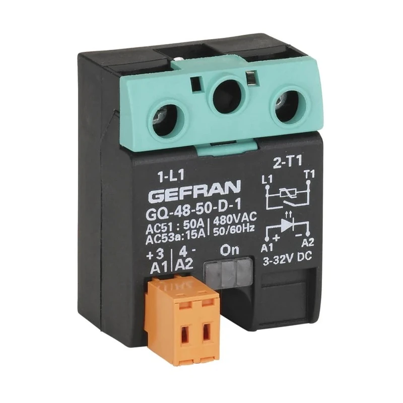 Gefran GQ Series Solid State Relay 25 A Load, Surface Mount, 230 V ac Load, 32V Control F040879/ GQ-25-24-D-1-1