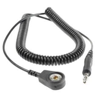 RS PRO ESD Grounding Cord Black 2m Compliant EN 61340-5-1 United Kingdom 798-9304