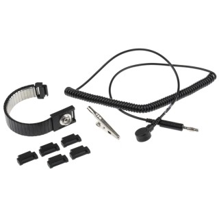 RS PRO ESD Grounding Wrist Strap & Cord Set 1.8m Cord Length, Reusable, EN 61340-5-1 Compliant 798-9275