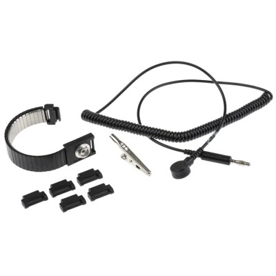 RS PRO ESD Grounding Wrist Strap & Cord Set 1.8m Cord Length, Reusable, EN 61340-5-1 Compliant 798-9275
