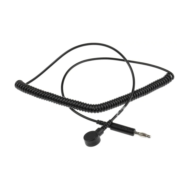RS PRO ESD Grounding Wrist Strap & Cord Set 1.8m Cord Length, Reusable, EN 61340-5-1 Compliant 798-9275