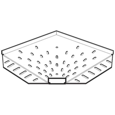 Legrand Light Duty 90° Flat Bend Pre-Galvanised Steel Cable Tray Accessory 100mm Width 12mm Depth SSB100PG