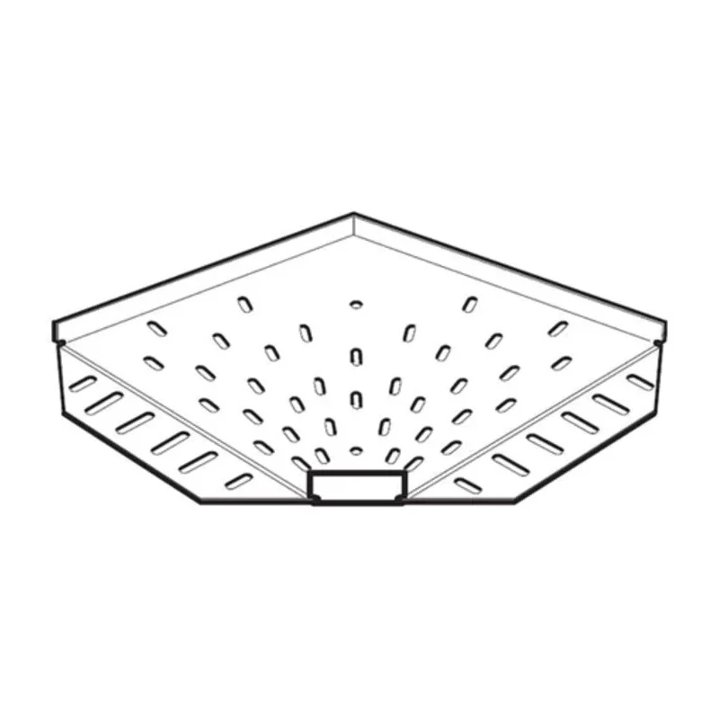 Legrand Light Duty 90° Flat Bend Pre-Galvanised Steel Cable Tray Accessory 100mm Width 12mm Depth SSB100PG