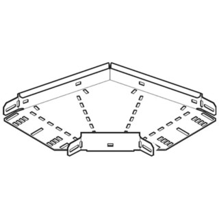 Legrand Heavy Duty 90° Flat Bend Hot Dipped Galvanised Steel Cable Tray Accessory 150mm Width 50mm Depth SRFB150G