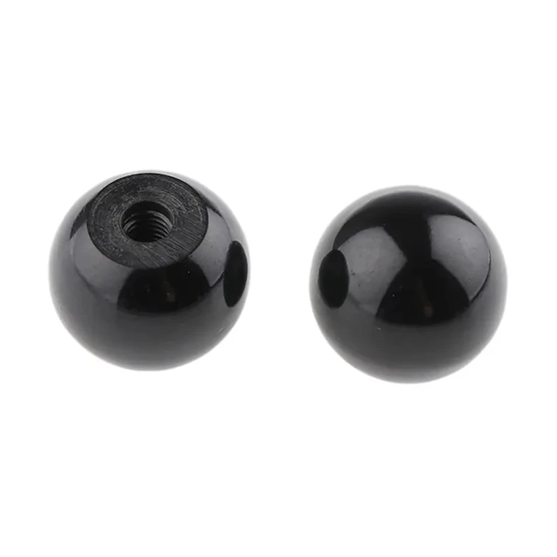 RS PRO Black Duroplast Phenolic Ball Clamping Knob, Threaded Hole, 25 mm Diameter, 23 mm Thread Length 686-020