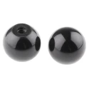 RS PRO Black Duroplast Ball Clamping Knob M10 Threaded Hole Black Body Diameter 44 mm 686-058