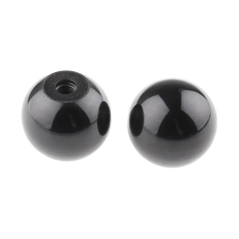 RS PRO Black Duroplast Ball Clamping Knob M10 Threaded Hole Black Body Diameter 44 mm 686-058