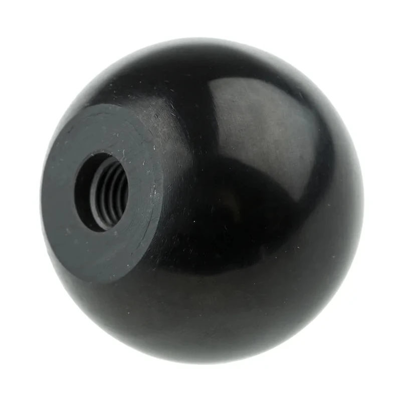 RS PRO Black Duroplast Ball Clamping Knob M10 Threaded Hole Black Body Diameter 44 mm 686-058