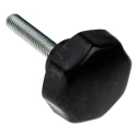 RS PRO Black Phenolic Multiple Lobes Clamping Knob M6 Threaded Stud 32mm Diameter 30mm Thread Length 686-109