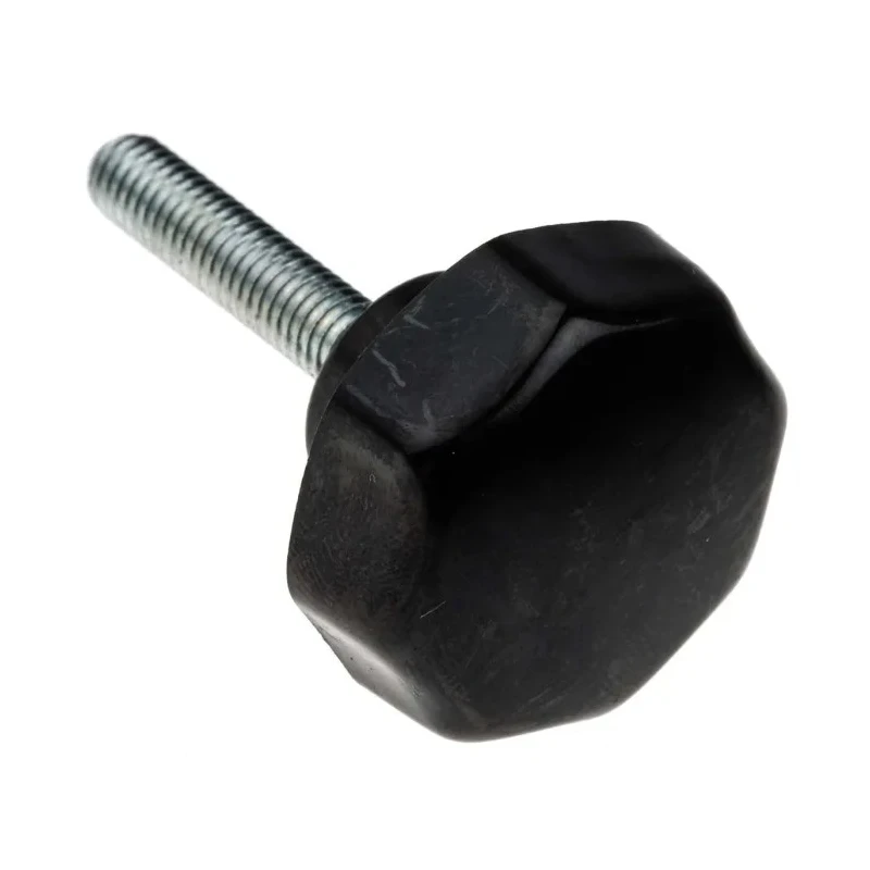 RS PRO Black Phenolic Multiple Lobes Clamping Knob M6 Threaded Stud 32mm Diameter 30mm Thread Length 686-109