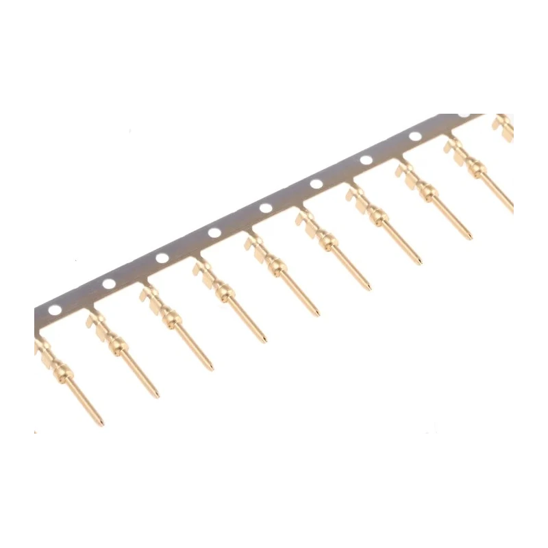 TE Connectivity AMPLIMITE HDP-20 Series Size 20 Male Crimp D-Sub Connector Contact Gold over Nickel Pin 24 AWG 66506-3