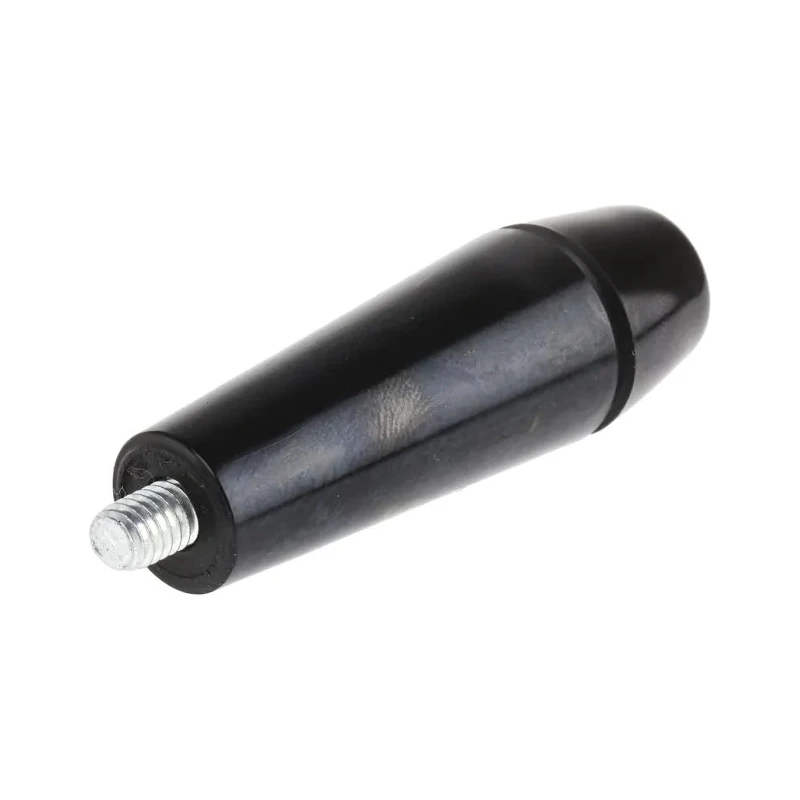 RS PRO Steel Tapered Handle, M6 x 6 mm, Wood Reinforced Phenolic Handle, Steel Shaft, 60mm Length 686-216